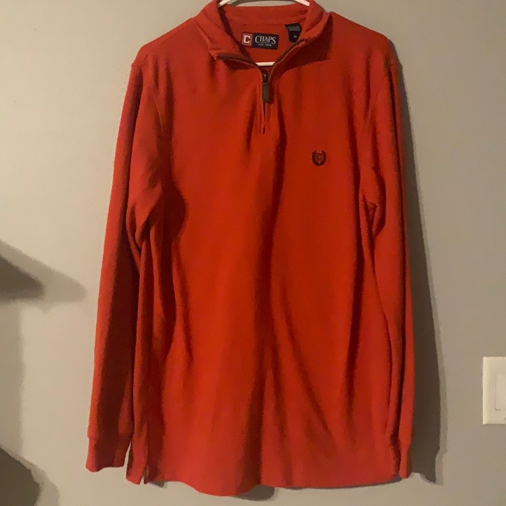 Chaps Medium Orange Long Sleeve Winter